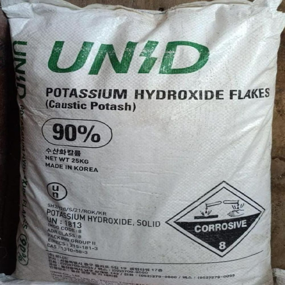 Caustic Potash Flakes Importer UNID Korea
